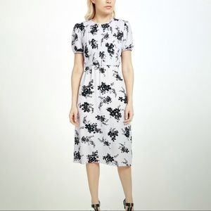 NWT Micheal Kors Floral Print Pintuck Midi Dress
